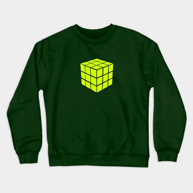 Green Cube Crewneck Sweatshirt by Vandalay Industries